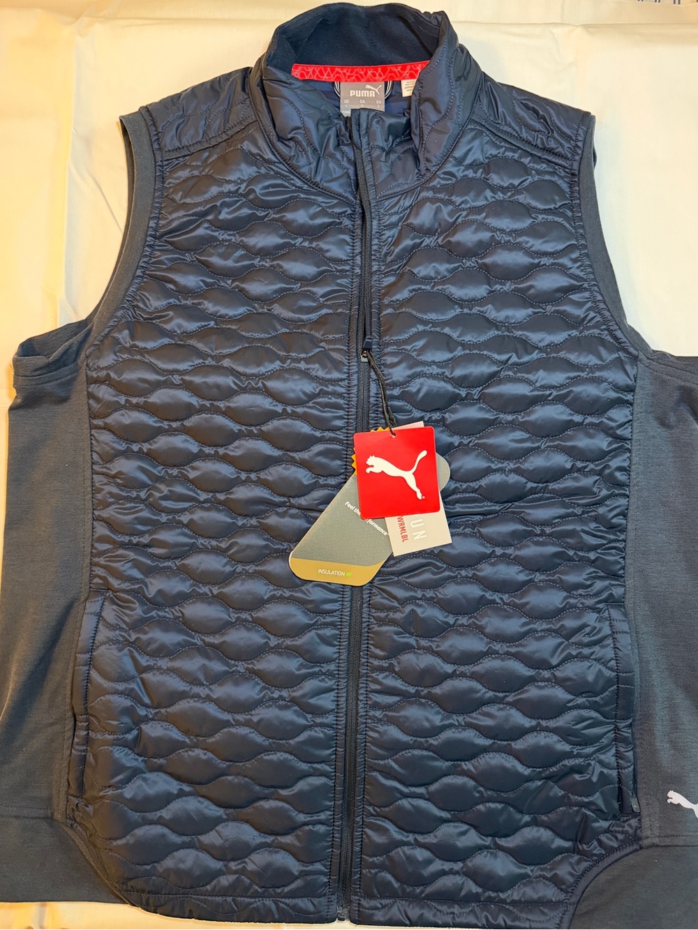 Puma Navy Quilted Women's Sleeveless Vest